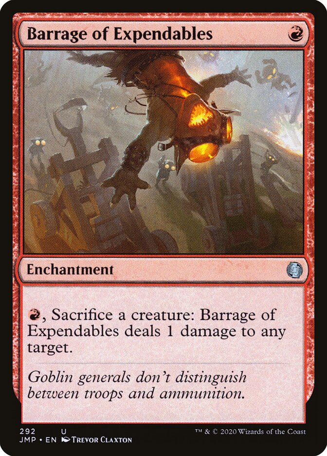 Barreira de Descartáveis / Barrage of Expendables - Magic: The Gathering - MoxLand