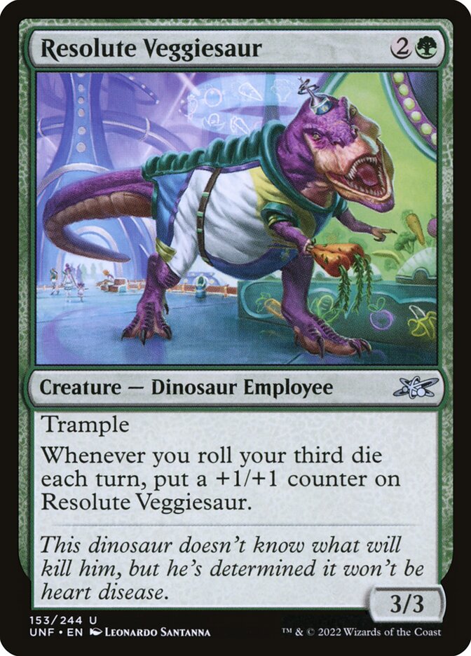 Resolute Veggiesaur - Magic: The Gathering - MoxLand