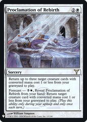 Proclamação de Ressurreição / Proclamation of Rebirth - Magic: The Gathering - MoxLand
