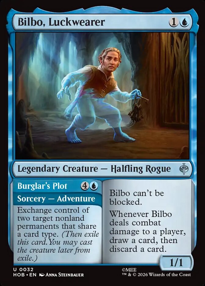 Bilbo, Luckwearer / Burglar's Plot - Magic: The Gathering - MoxLand
