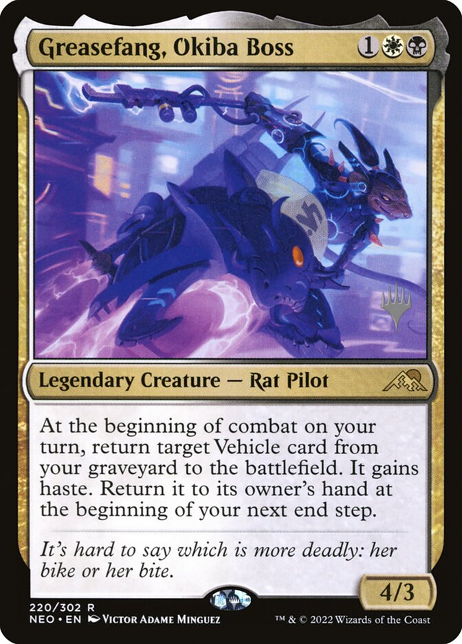 Presa-de-graxa, Chefe Okiba / Greasefang, Okiba Boss - Magic: The Gathering - MoxLand
