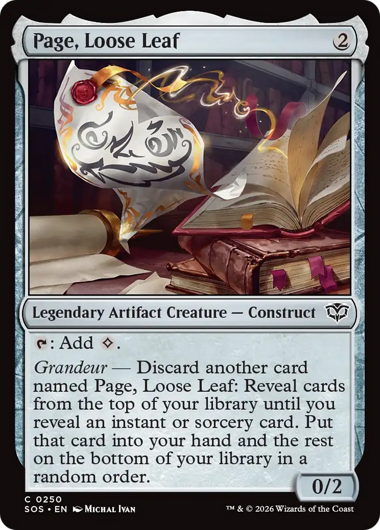 Page, Loose Leaf - Magic: The Gathering - MoxLand