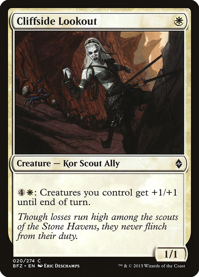 Vigia da Beira do Penhasco / Cliffside Lookout - Magic: The Gathering - MoxLand