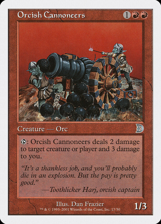Canhoneiros Orcs / Orcish Cannoneers - Magic: The Gathering - MoxLand