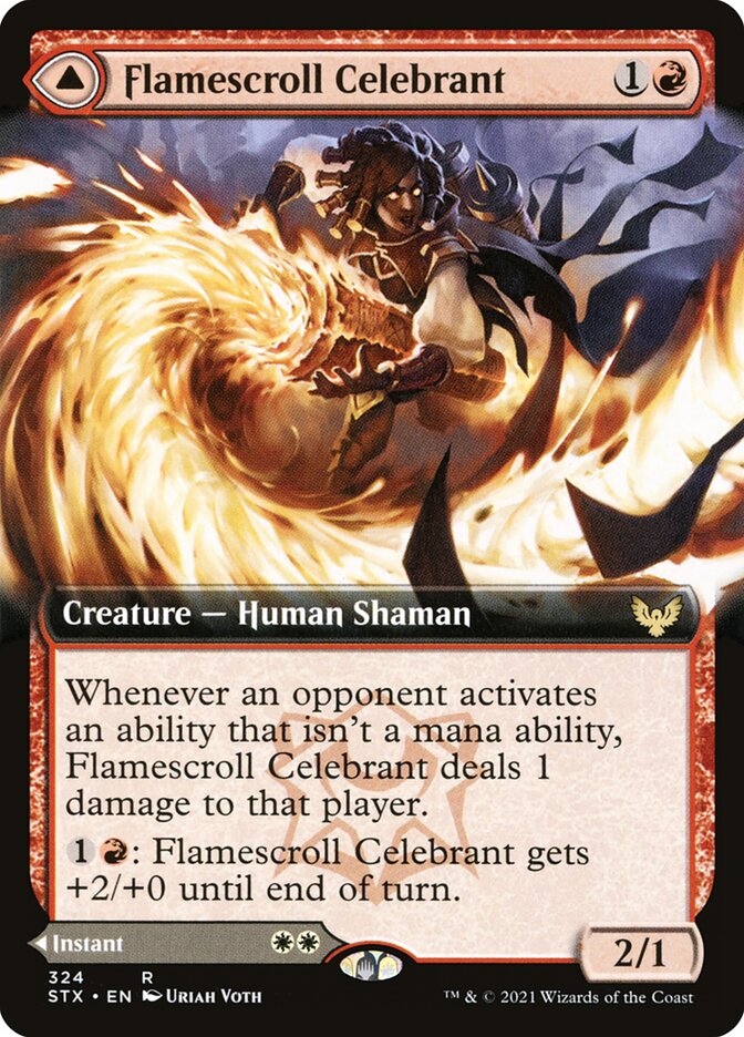 Celebrante do Fogaminho / Flamescroll Celebrant - Magic: The Gathering - MoxLand