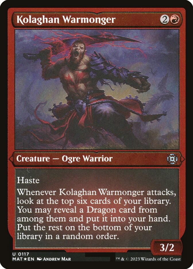 Belicista de Kolaghan / Kolaghan Warmonger - Magic: The Gathering - MoxLand