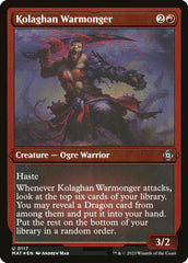 Belicista de Kolaghan / Kolaghan Warmonger - Magic: The Gathering - MoxLand