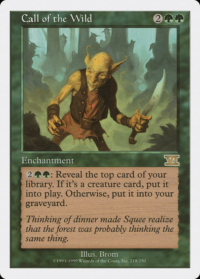 Chamado da Selva / Call of the Wild - Magic: The Gathering - MoxLand