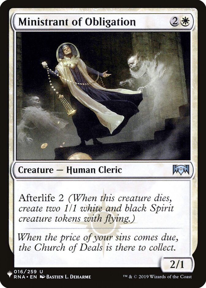 Ministrante da Obrigação / Ministrant of Obligation - Magic: The Gathering - MoxLand