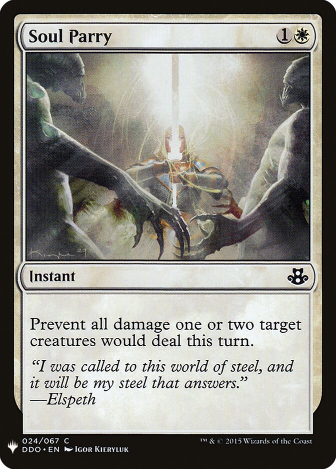 Defesa da Alma / Soul Parry - Magic: The Gathering - MoxLand
