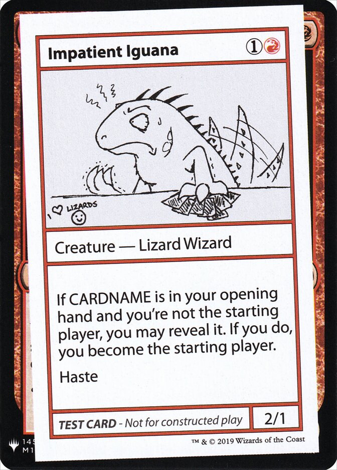 Impatient Iguana - Magic: The Gathering - MoxLand
