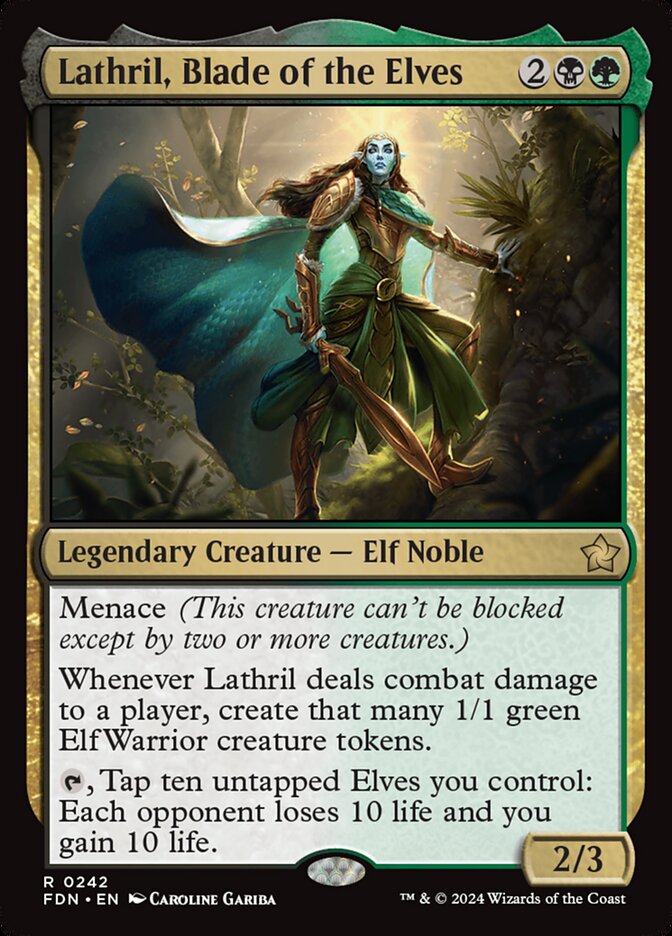 Lathril, Espada dos Elfos / Lathril, Blade of the Elves - Magic: The Gathering - MoxLand