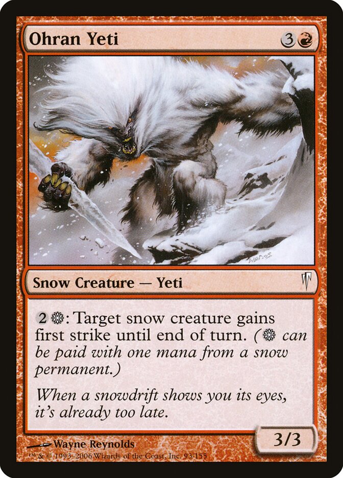 Yeti de Ohran / Ohran Yeti - Magic: The Gathering - MoxLand