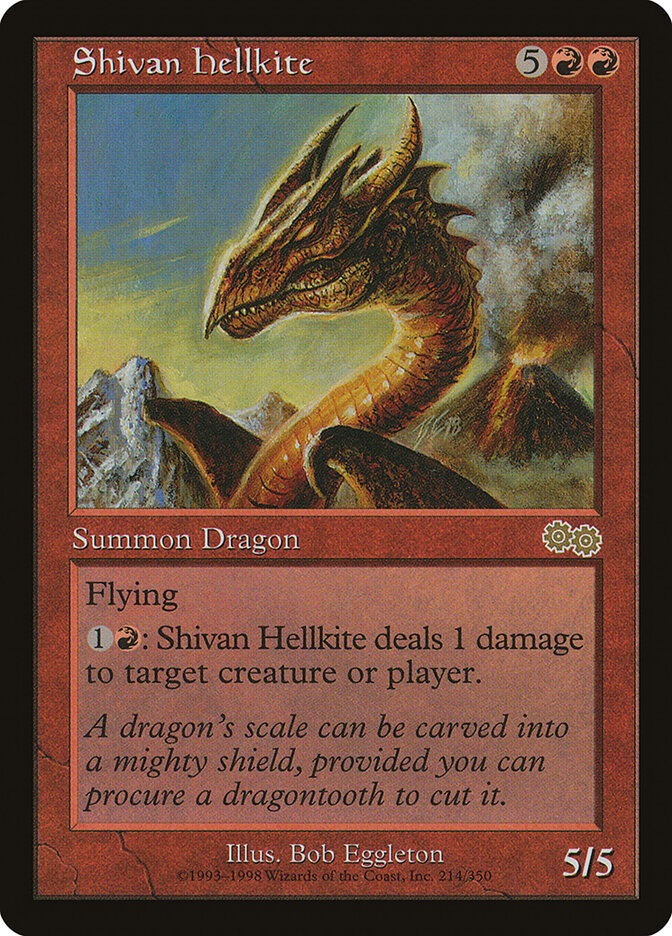 Dragão Avérneo de Shiv / Shivan Hellkite - Magic: The Gathering - MoxLand
