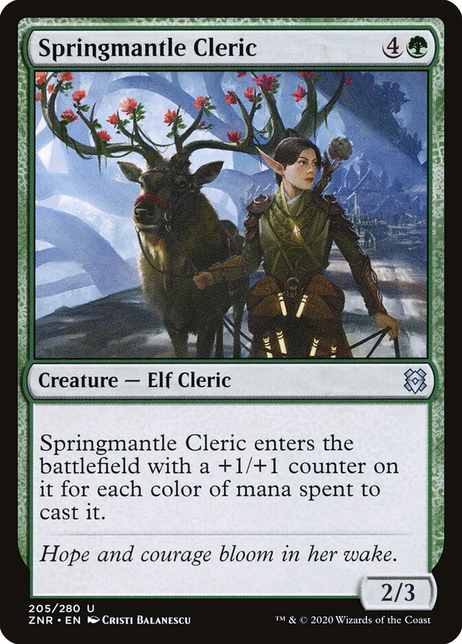 Clériga do Manto Primaveril / Springmantle Cleric - Magic: The Gathering - MoxLand