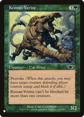 Vorino Krosano / Krosan Vorine - Magic: The Gathering - MoxLand