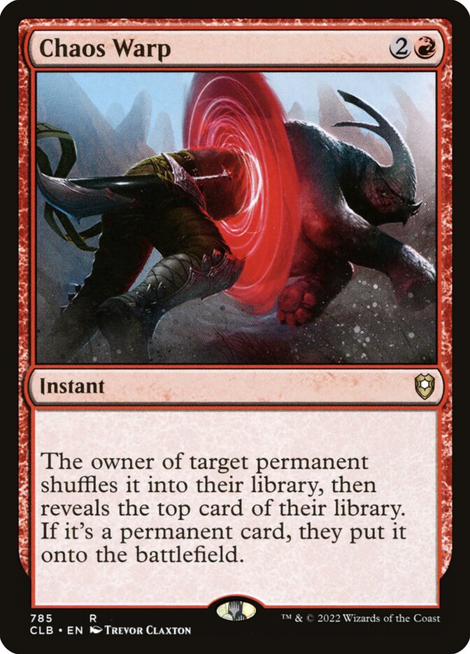 Distorção Caótica / Chaos Warp - Magic: The Gathering - MoxLand