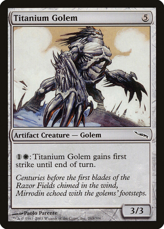 Golem de Titânio / Titanium Golem - Magic: The Gathering - MoxLand