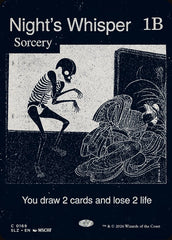 Sussurro da Noite / Night's Whisper - Magic: The Gathering - MoxLand