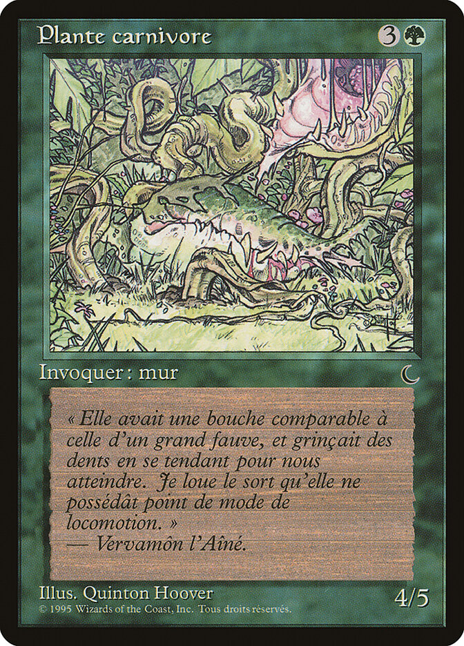 Planta Carnivora / Carnivorous Plant - Magic: The Gathering - MoxLand