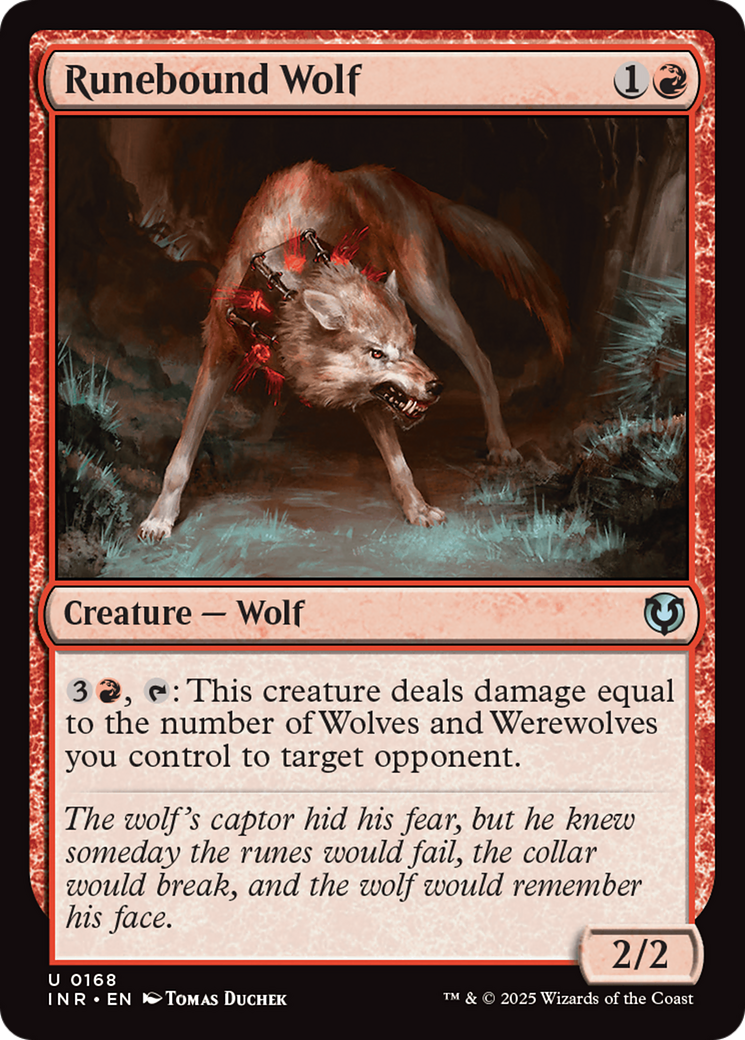 Lobo da Coleira Rúnica / Runebound Wolf - Magic: The Gathering - MoxLand