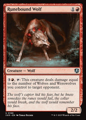 Lobo da Coleira Rúnica / Runebound Wolf - Magic: The Gathering - MoxLand