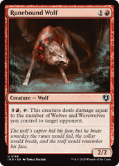 Lobo da Coleira Rúnica / Runebound Wolf - Magic: The Gathering - MoxLand