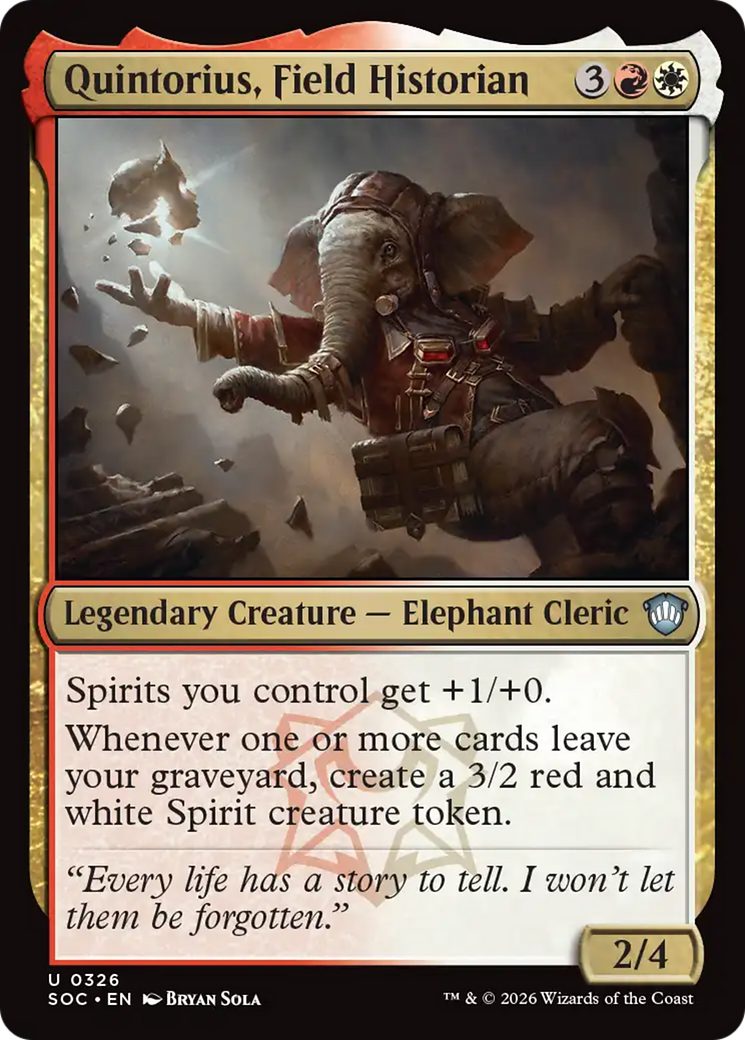 Quintorius, Historiador de Campo / Quintorius, Field Historian - Magic: The Gathering - MoxLand