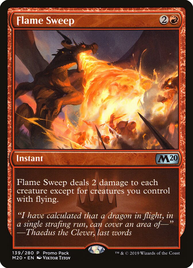 Varrer com as Chamas / Flame Sweep - Magic: The Gathering - MoxLand