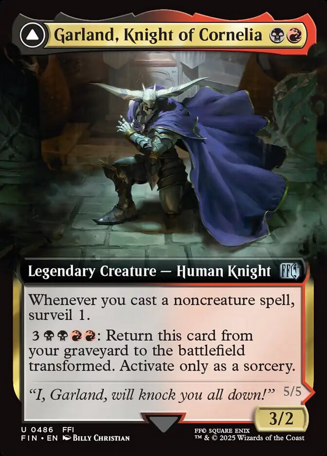 Garland, Cavaleiro de Cornélia / Garland, Knight of Cornelia - Magic: The Gathering - MoxLand