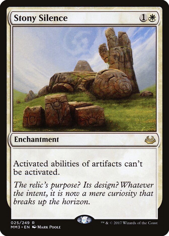 Silêncio Pétreo / Stony Silence - Magic: The Gathering - MoxLand