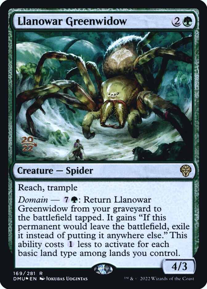 Viúva-verde de Llanowar / Llanowar Greenwidow - Magic: The Gathering - MoxLand