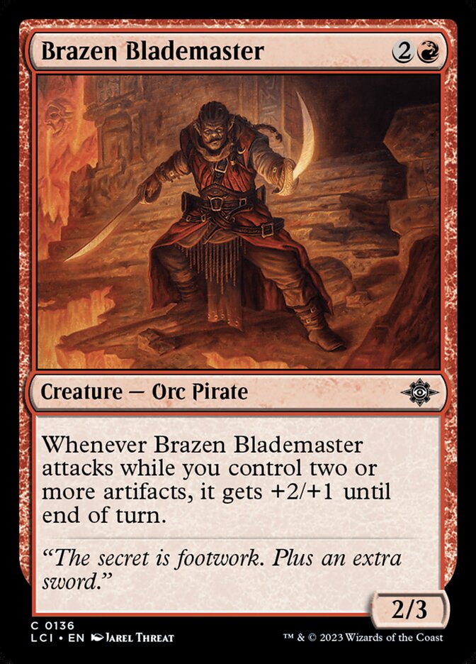 Espadachim-mestre Brônzeo / Brazen Blademaster - Magic: The Gathering - MoxLand