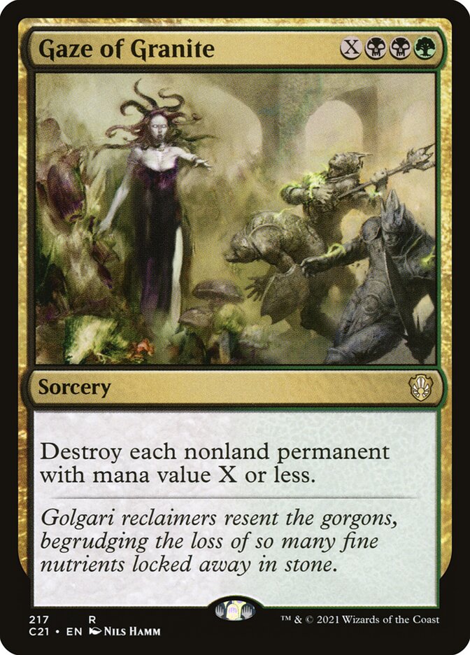 Olhar de Granito / Gaze of Granite - Magic: The Gathering - MoxLand