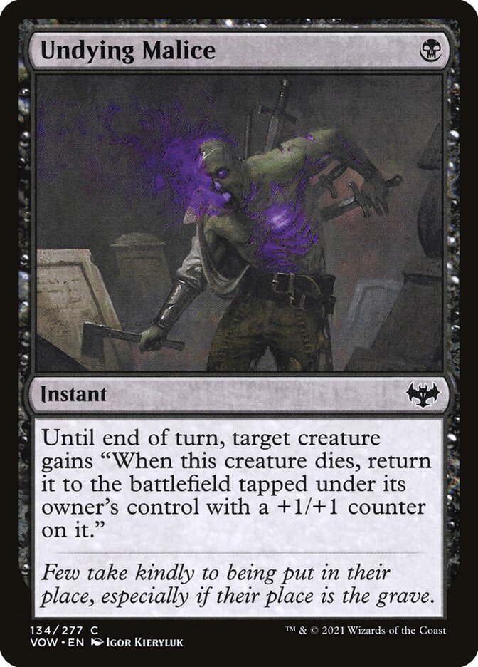 Malignidade Imortal / Undying Malice - Magic: The Gathering - MoxLand