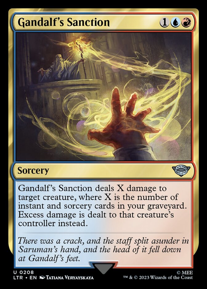 Sanção de Gandalf / Gandalf's Sanction - Magic: The Gathering - MoxLand