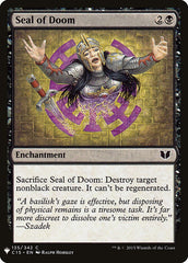 Selo do Destino / Seal of Doom - Magic: The Gathering - MoxLand