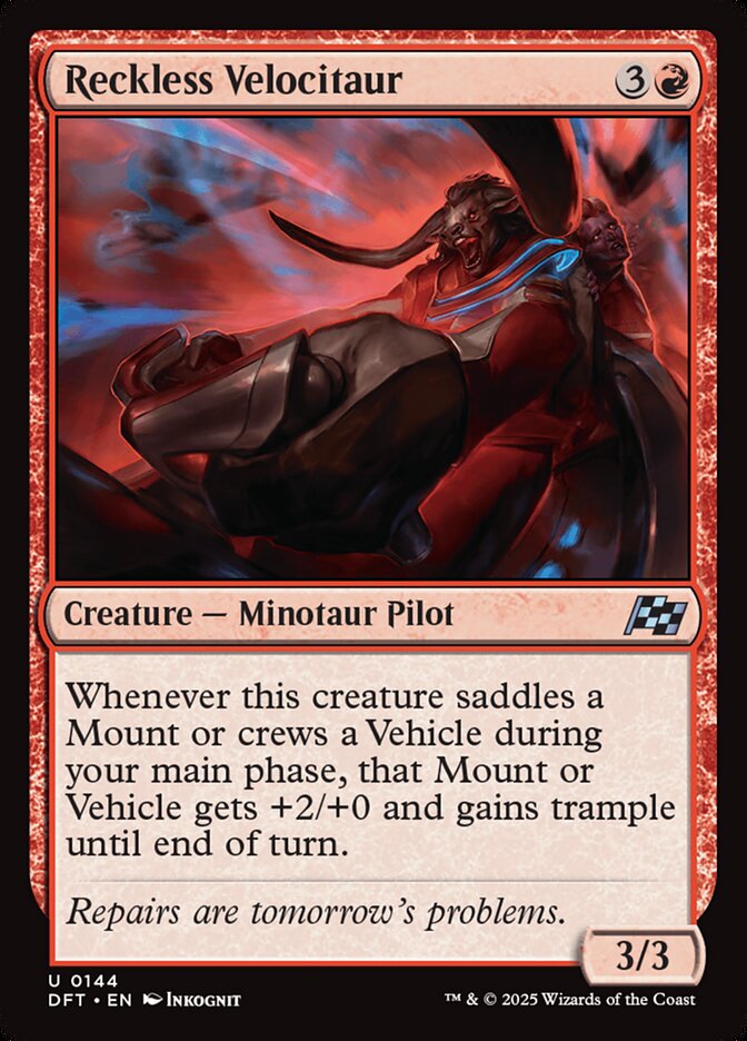 Velocitouro Imprudente / Reckless Velocitaur - Magic: The Gathering - MoxLand