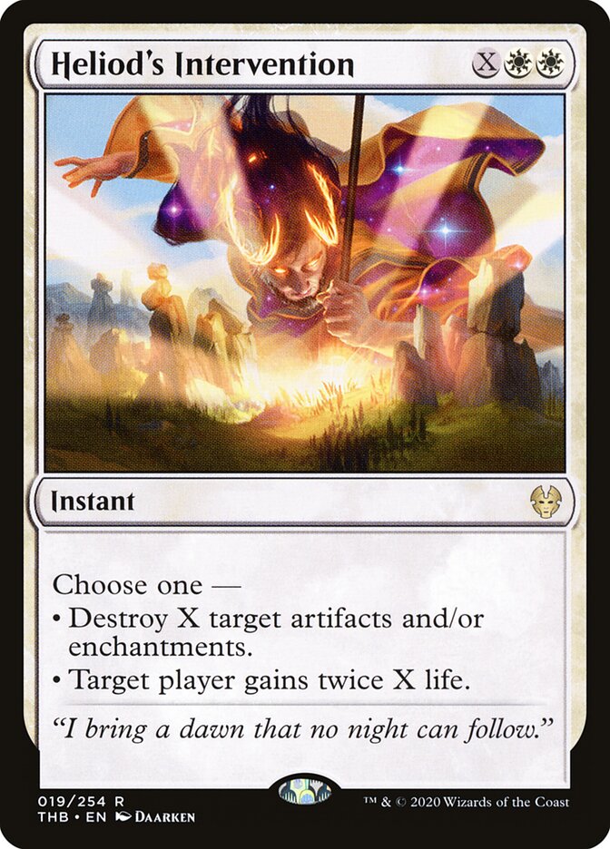 Intervenção de Heliode / Heliod's Intervention - Magic: The Gathering - MoxLand