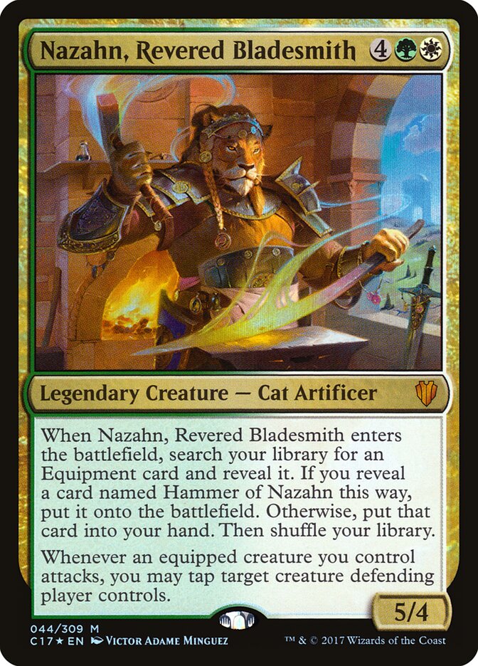 Nazahn, Cuteleiro Reverenciado / Nazahn, Revered Bladesmith - Magic: The Gathering - MoxLand