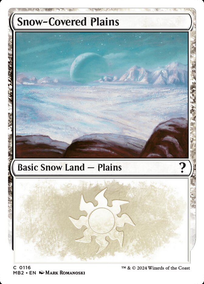 Planície Nevada / Snow-Covered Plains - Magic: The Gathering - MoxLand