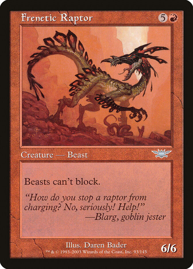 Raptor Frenético / Frenetic Raptor - Magic: The Gathering - MoxLand