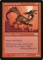 Raptor Frenético / Frenetic Raptor - Magic: The Gathering - MoxLand