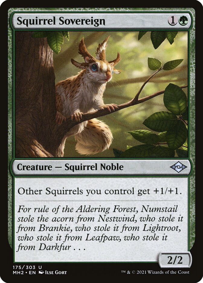Soberano Esquilo / Squirrel Sovereign - Magic: The Gathering - MoxLand
