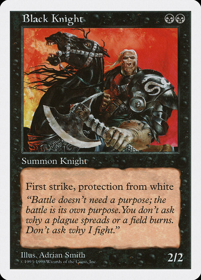 Cavaleiro Negro / Black Knight - Magic: The Gathering - MoxLand