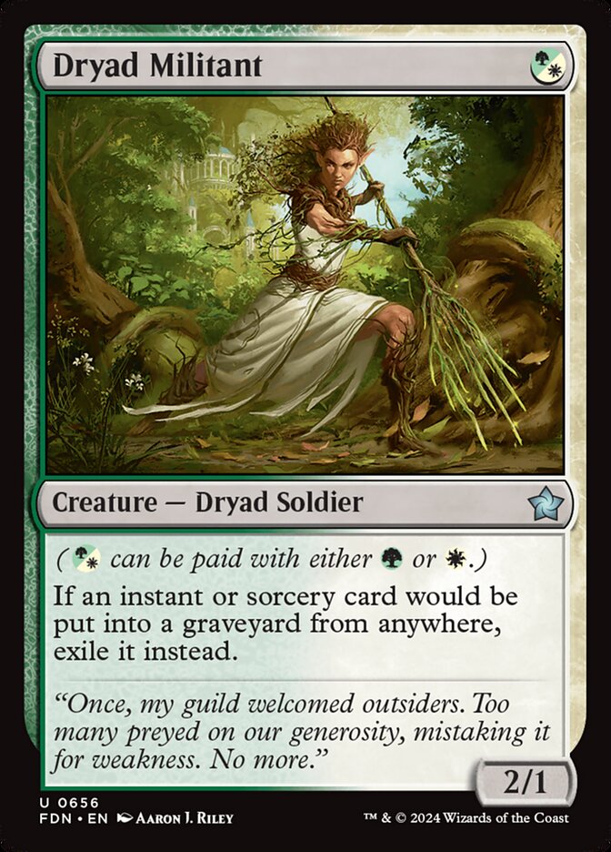 Militante Dríade / Dryad Militant - Magic: The Gathering - MoxLand