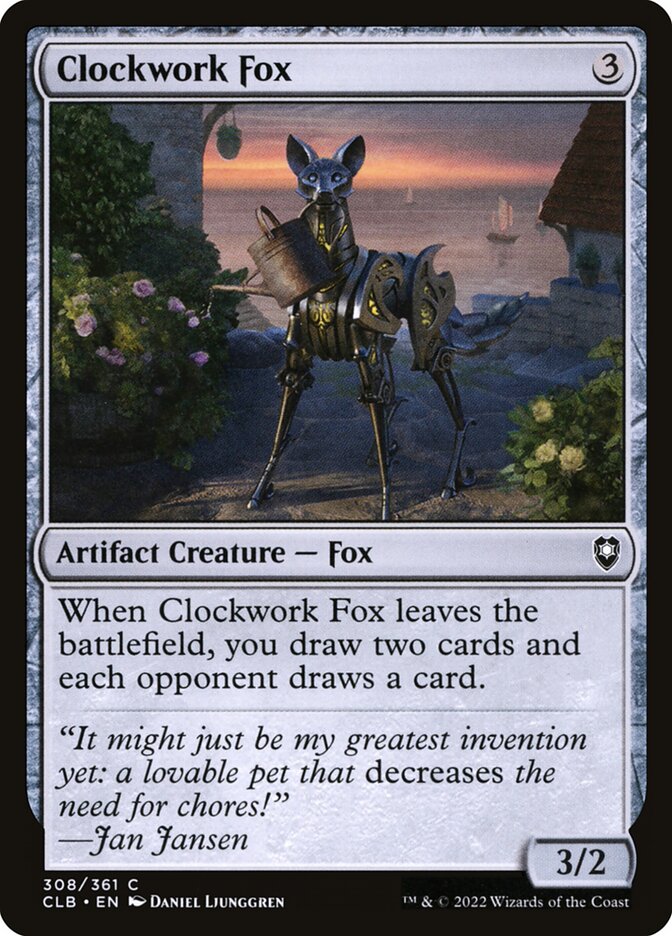 Raposa Mecânica / Clockwork Fox - Magic: The Gathering - MoxLand