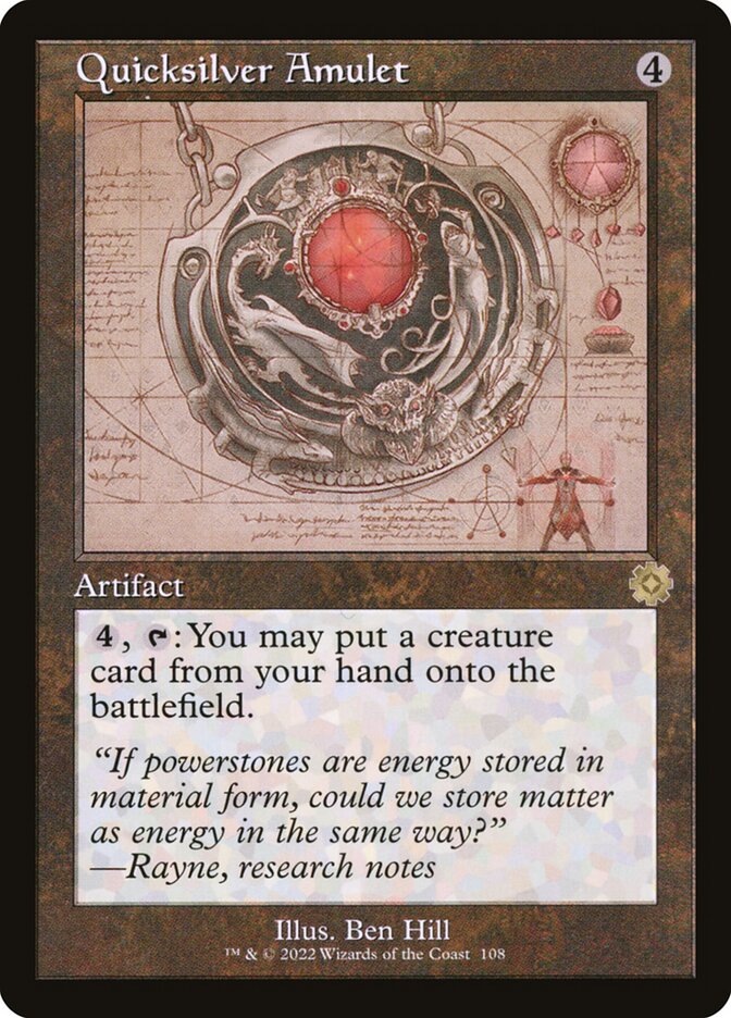 Amuleto de Prata Fluida / Quicksilver Amulet - Magic: The Gathering - MoxLand