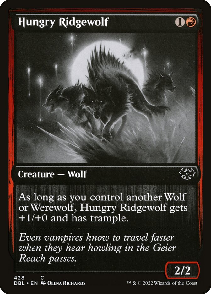 Lobo-de-crina Faminto / Hungry Ridgewolf - Magic: The Gathering - MoxLand