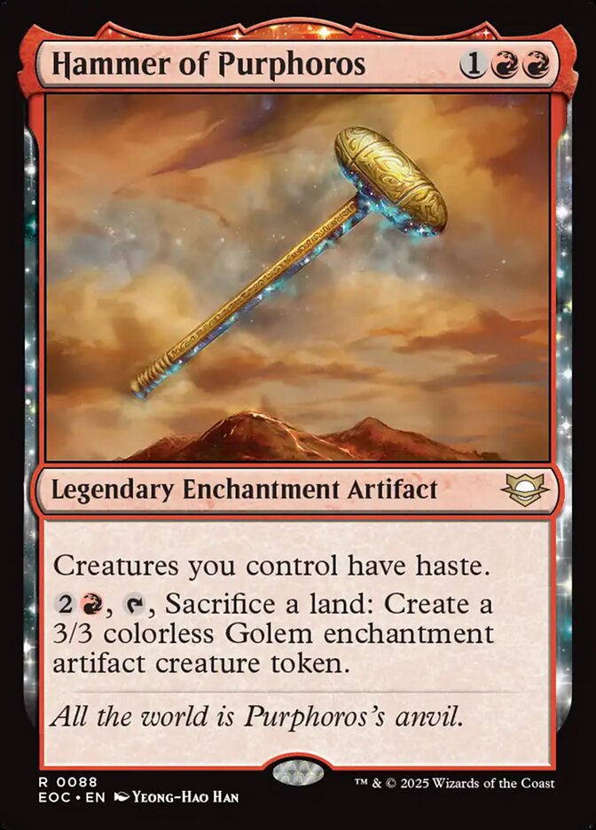 Martelo de Púrforo / Hammer of Purphoros - Magic: The Gathering - MoxLand